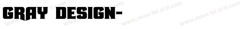 gray design字体转换